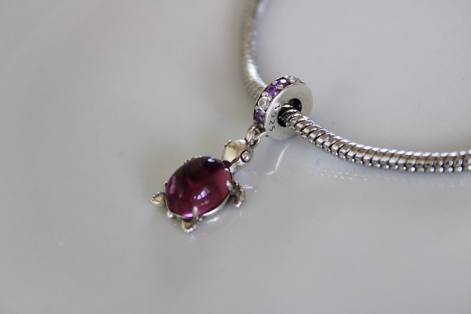 Purple Turtle Pandora Charm