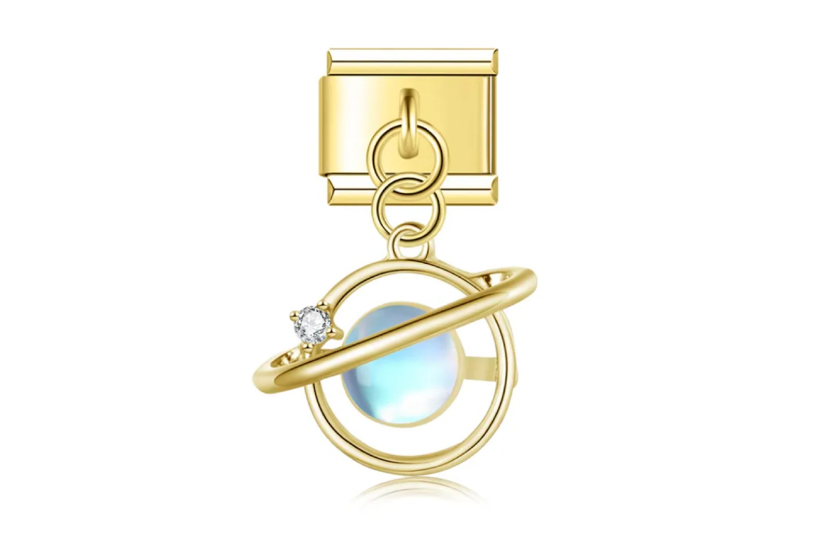 Hologram Gezegen Italyan Sallantılı Charm (Gold)