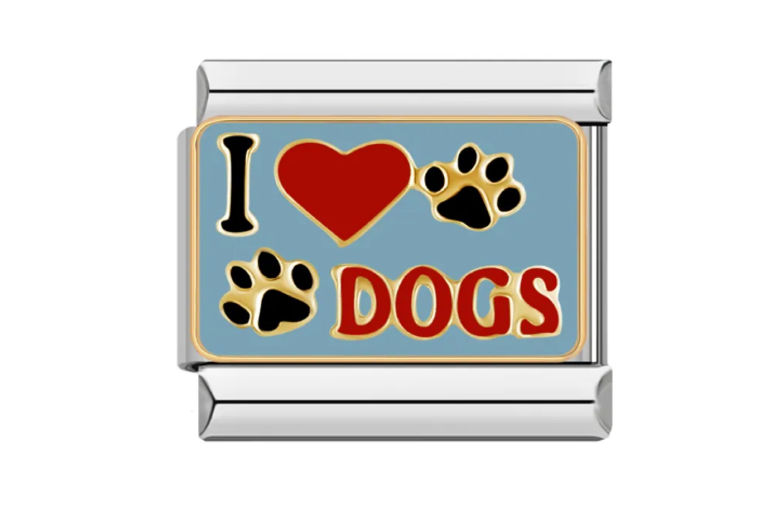 I Love Dogs Italyan Charm